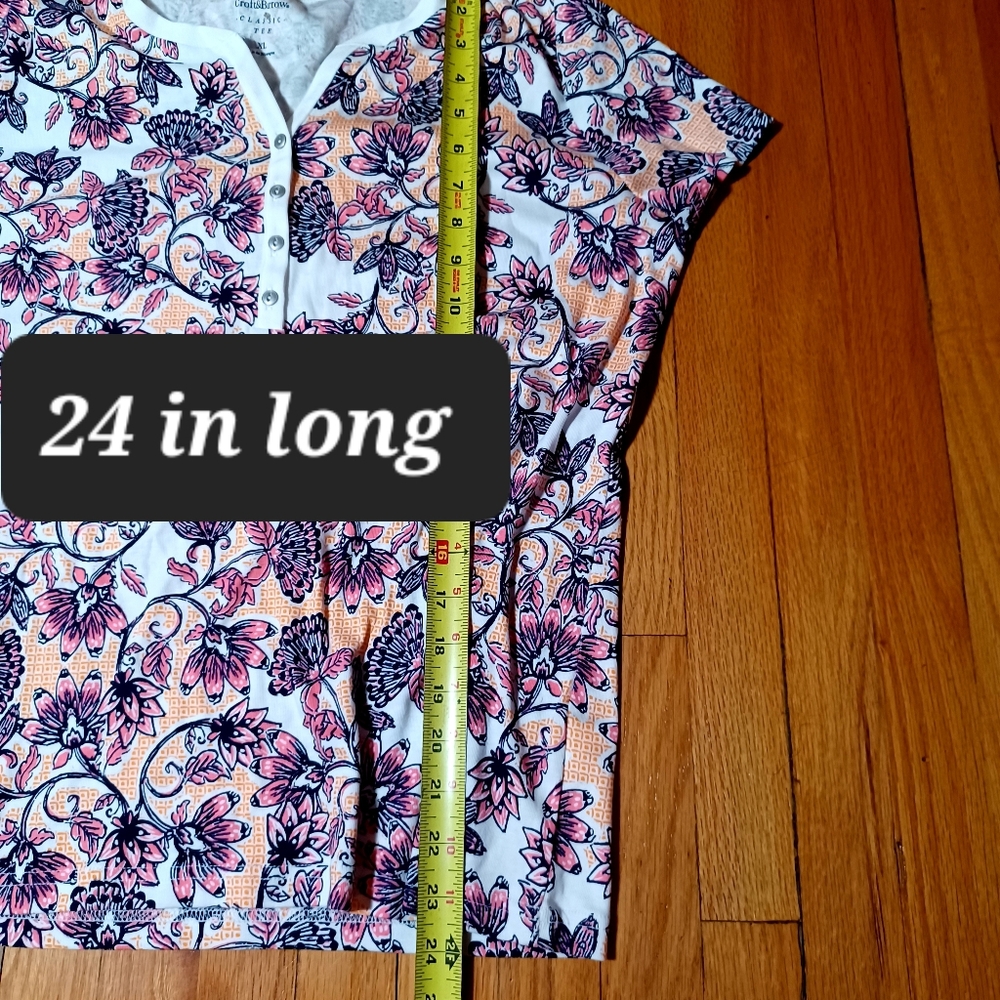 CROFT & BARROW Floral  print Women"s XL - Picture 6 of 7